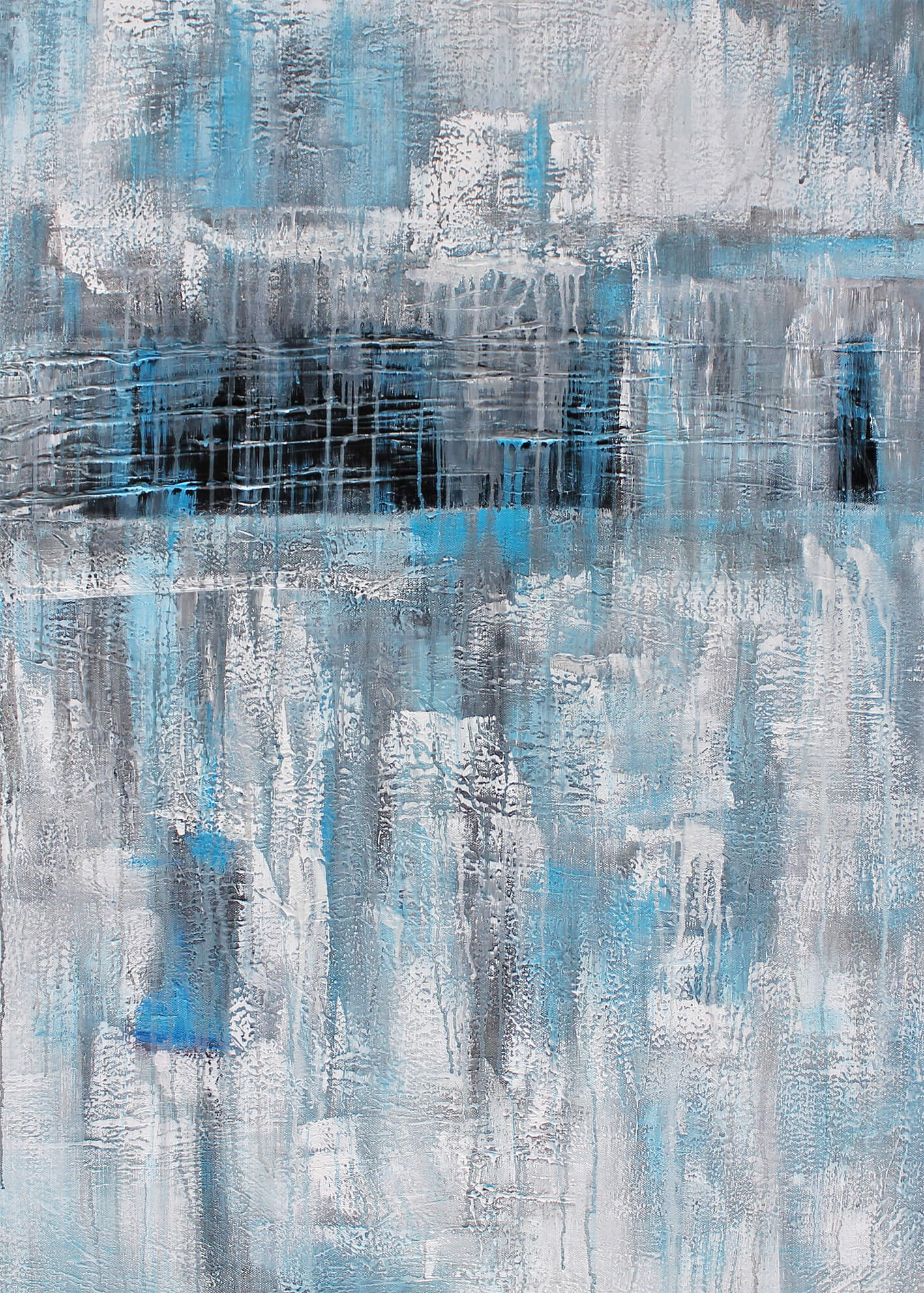 Abstrakt Oljemålning - Melt (80x120cm)