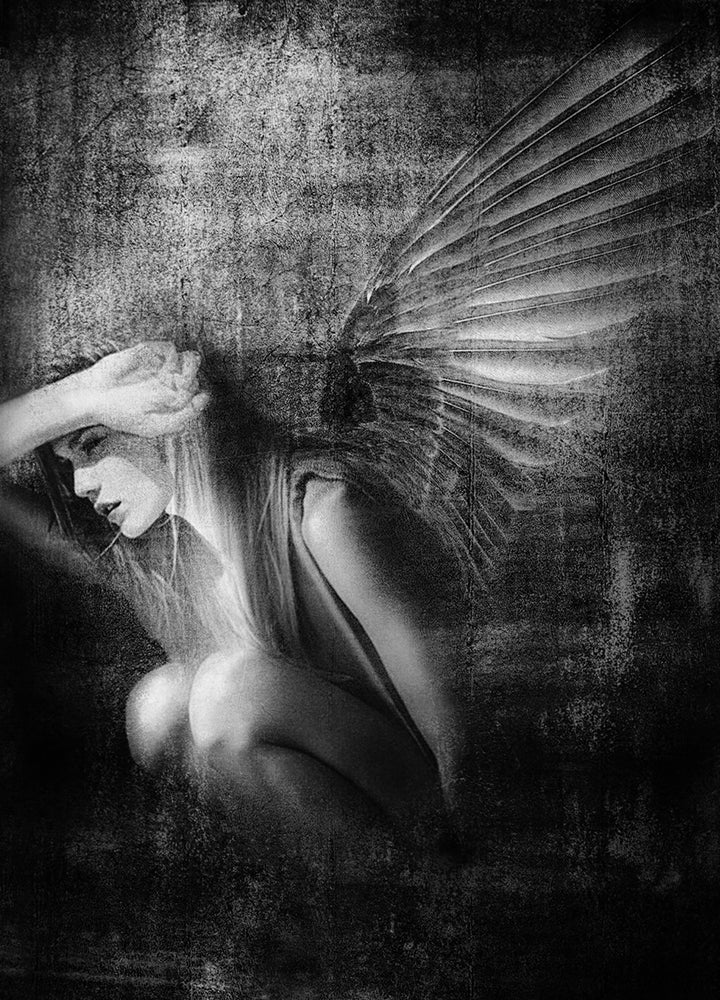 Canvastavla - Angel in the Shadows