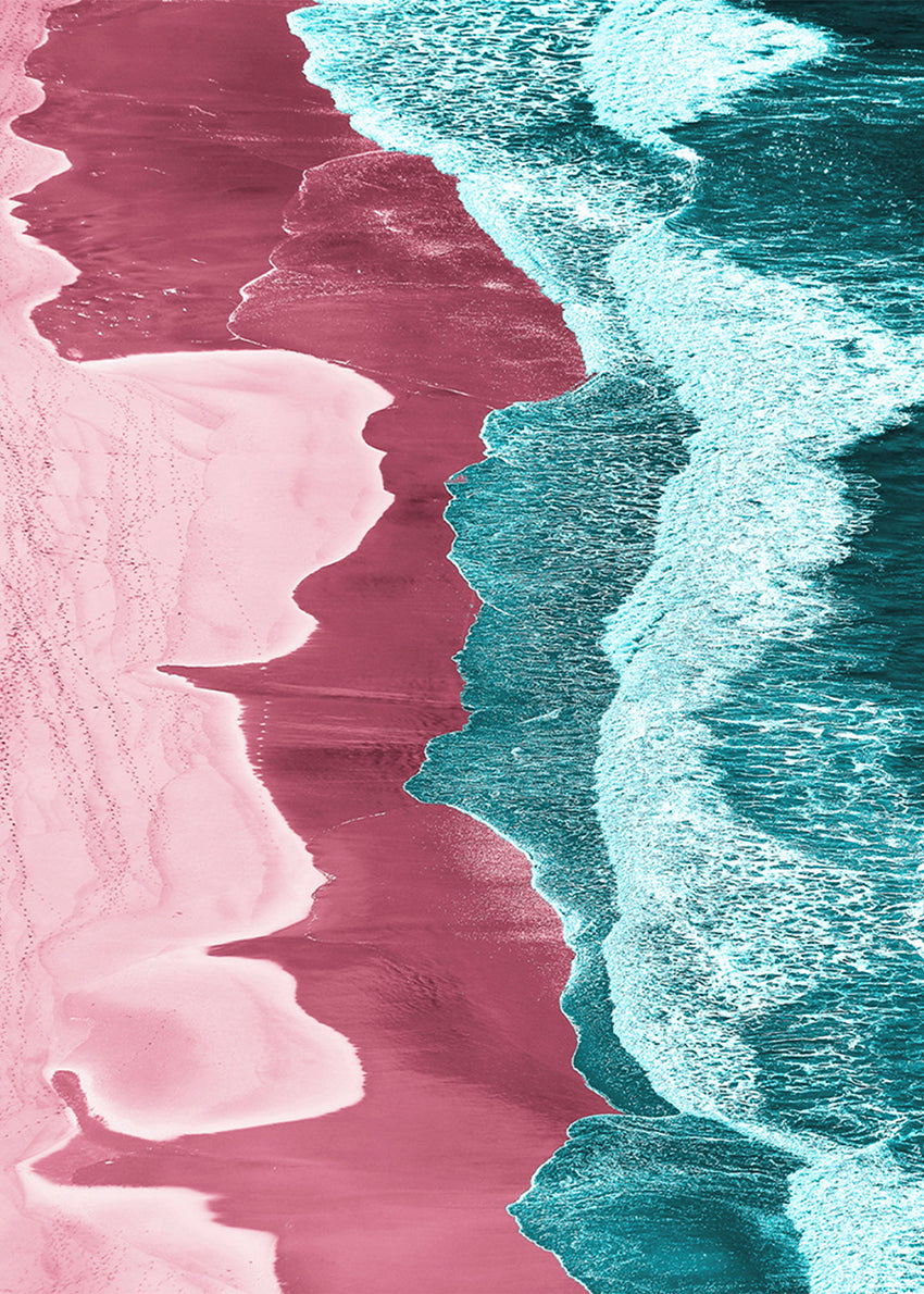Canvastavla - Pink Coast
