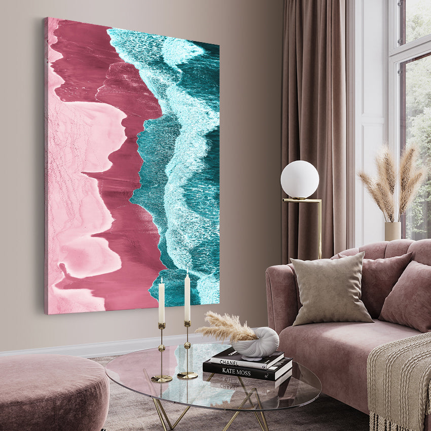 Canvastavla - Pink Coast