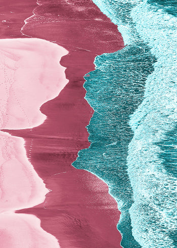 Canvastavla - Pink Coast