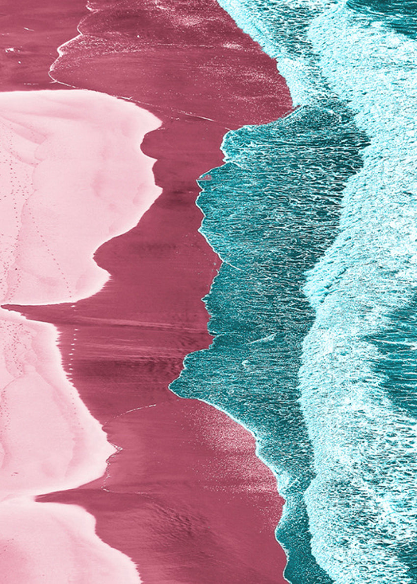 Canvastavla - Pink Coast
