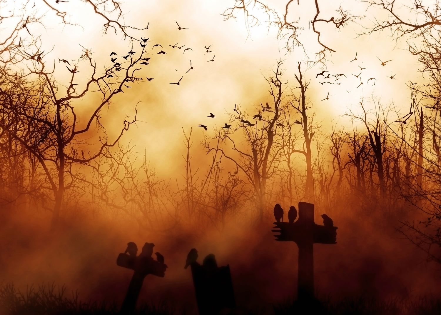 Canvastavla - Mystic Cemetery