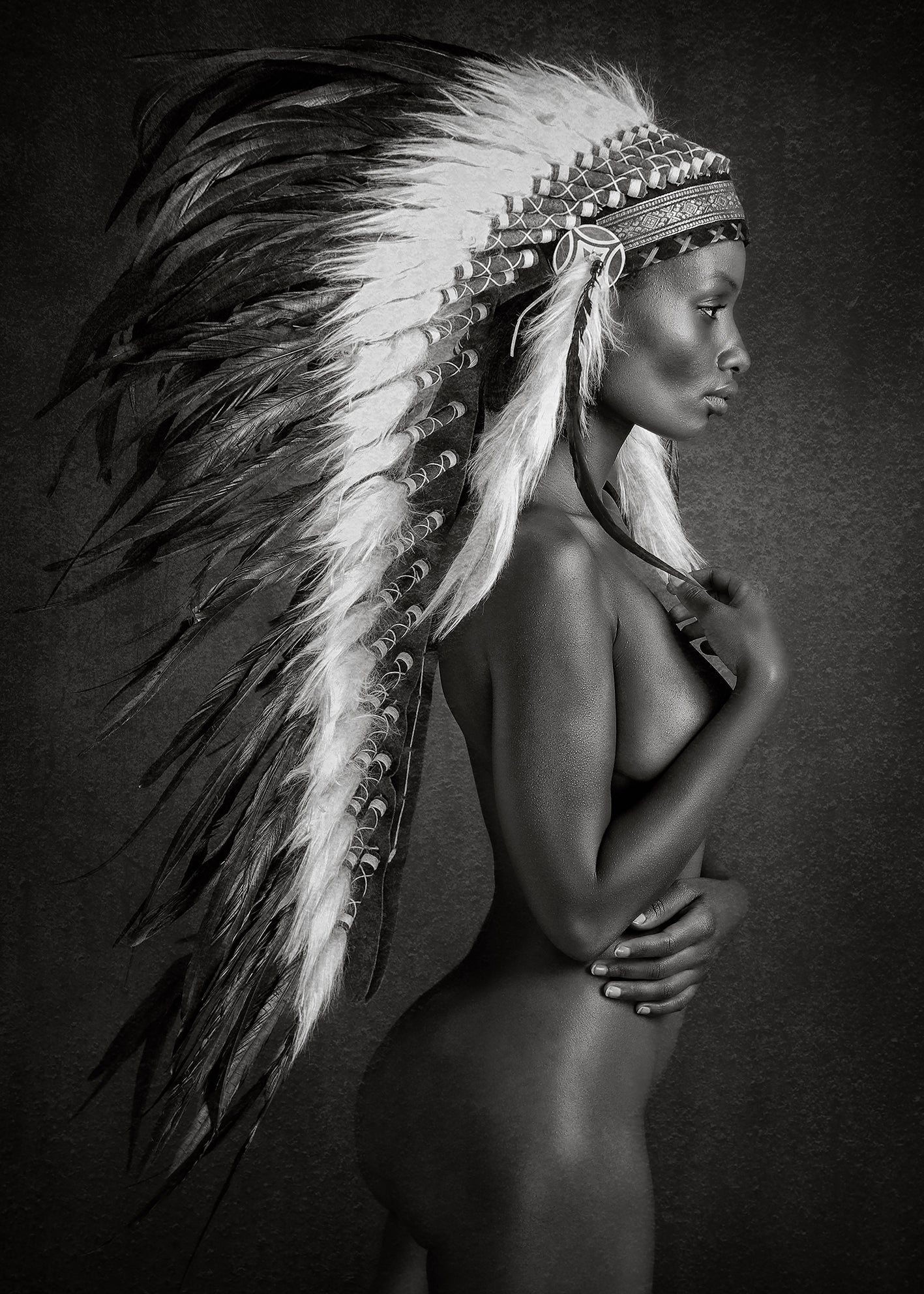 Canvastavla - Beautiful Native Woman