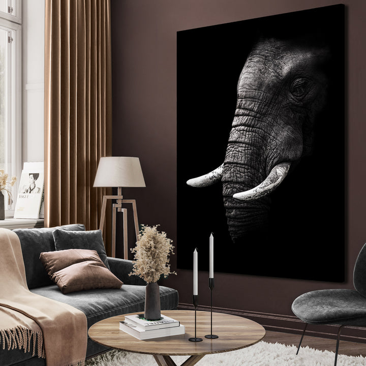 Canvastavla - The White Elephant