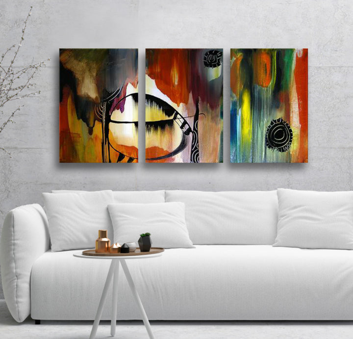 Abstrakt Oljemålning - Green Bay