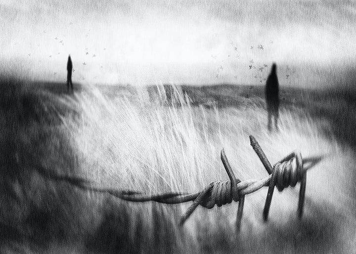 Canvastavla - Barbed Wire