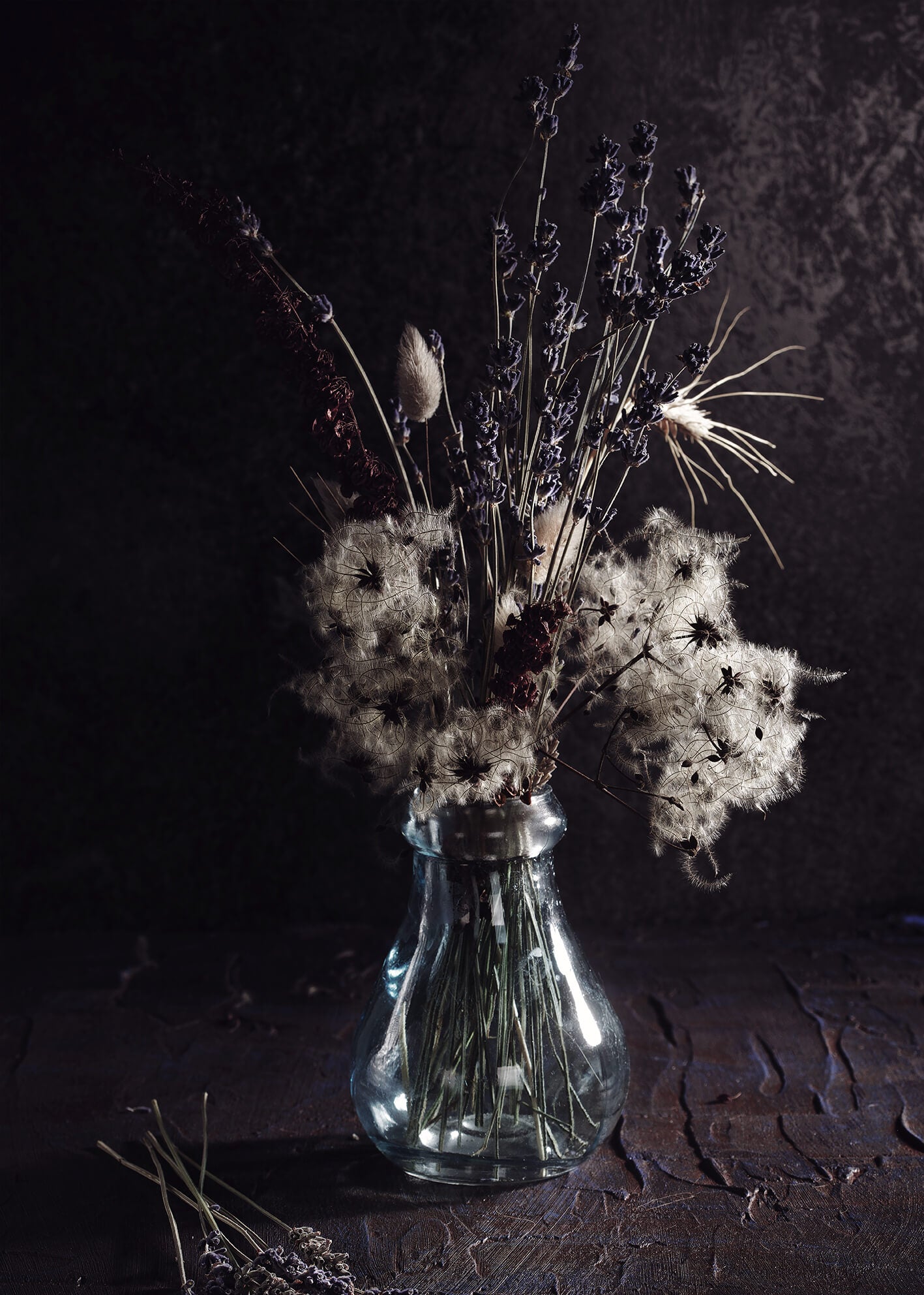Canvastavla - Bunch vase