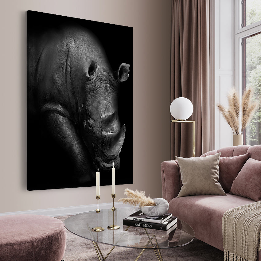 Canvastavla - Rhinoceros