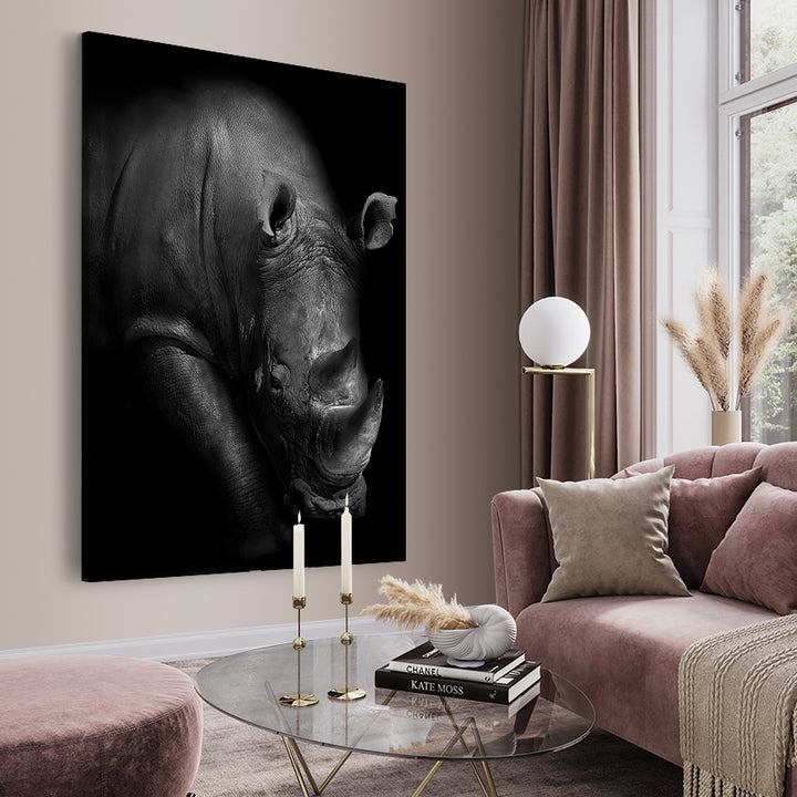 Canvastavla - Rhinoceros