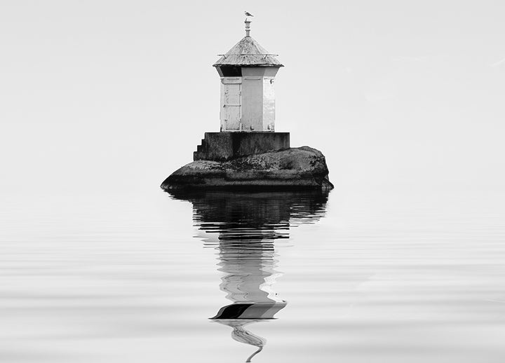 Canvastavla - Lighthouse In Mist