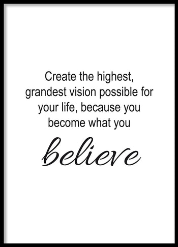 Poster - Believe