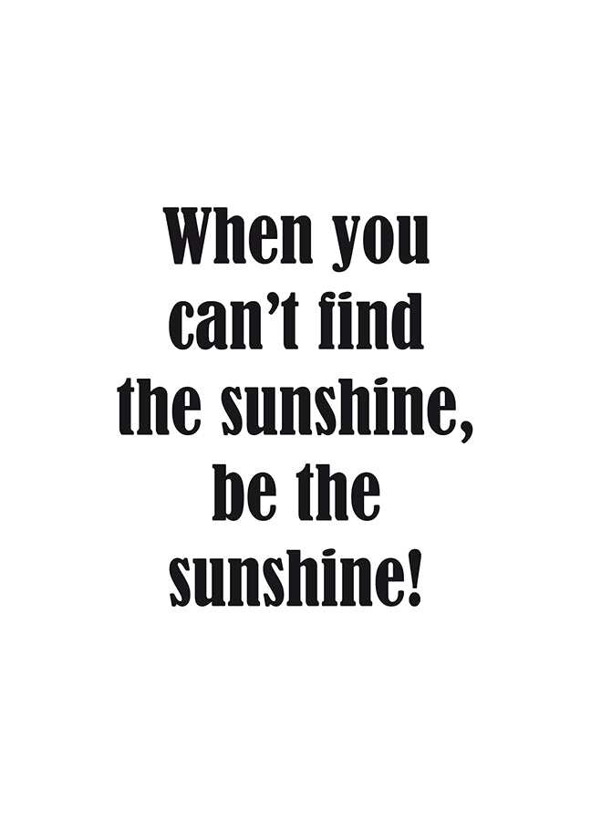 Poster - Sunhsine