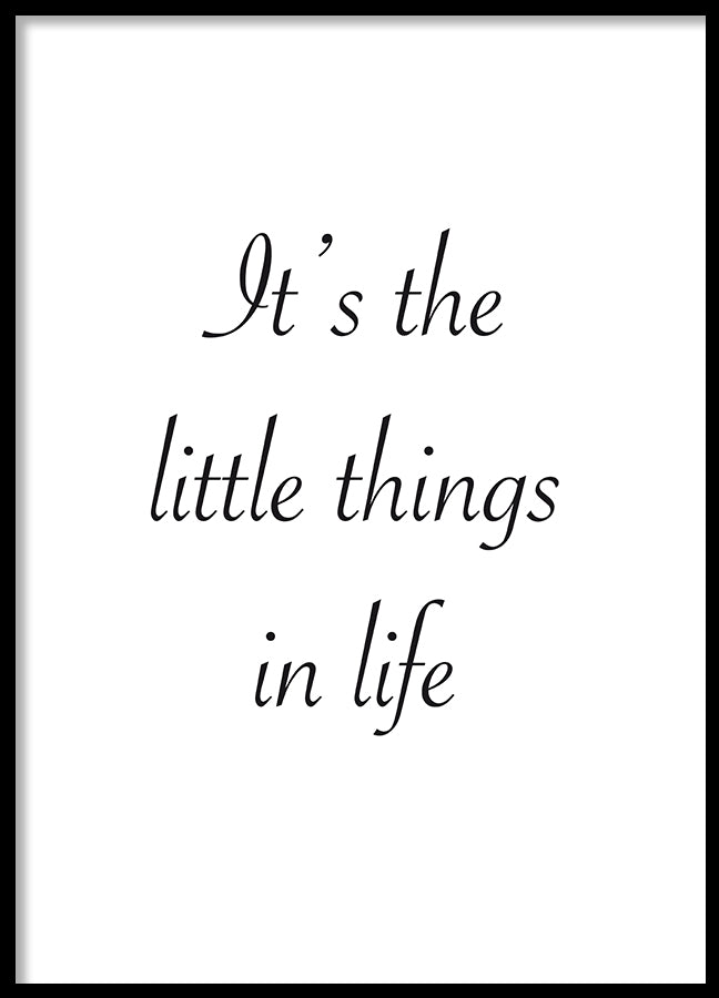 Poster - Litlle things
