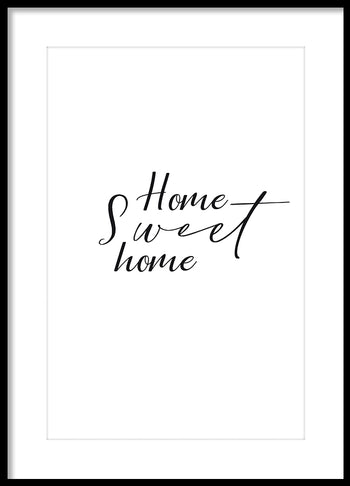 Poster - Home sweet home