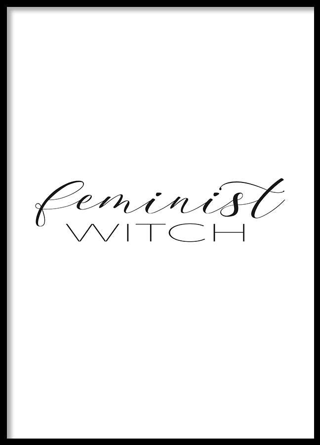 Poster - Feminist witch