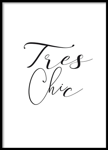 Poster - Tres chic
