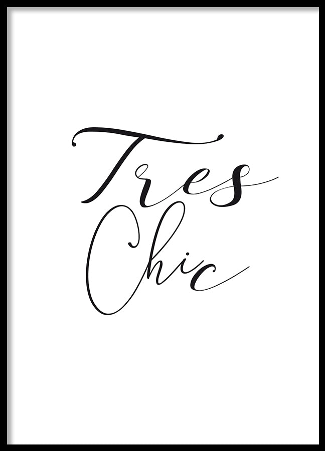 Poster - Tres chic