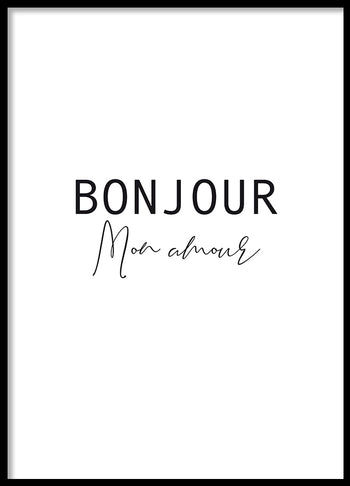 Poster - Bonjour