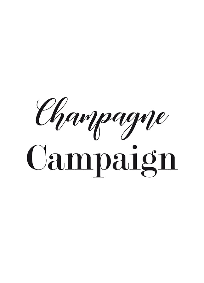 Poster - Champagne campaign