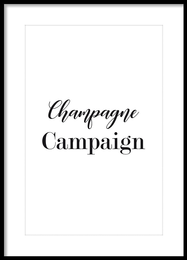 Poster - Champagne campaign