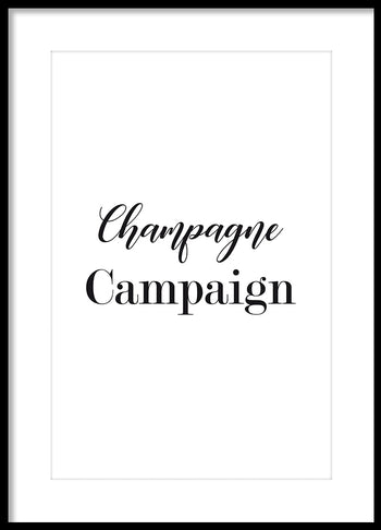 Poster - Champagne campaign