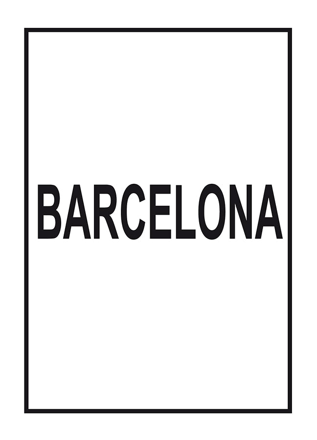 Poster - Barcelona