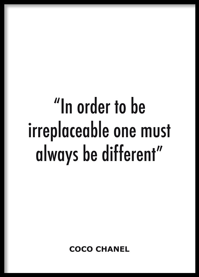Poster - Be different