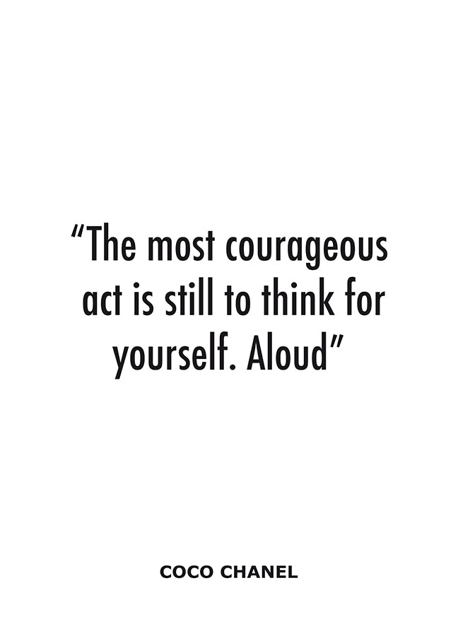 Poster - Courageous act