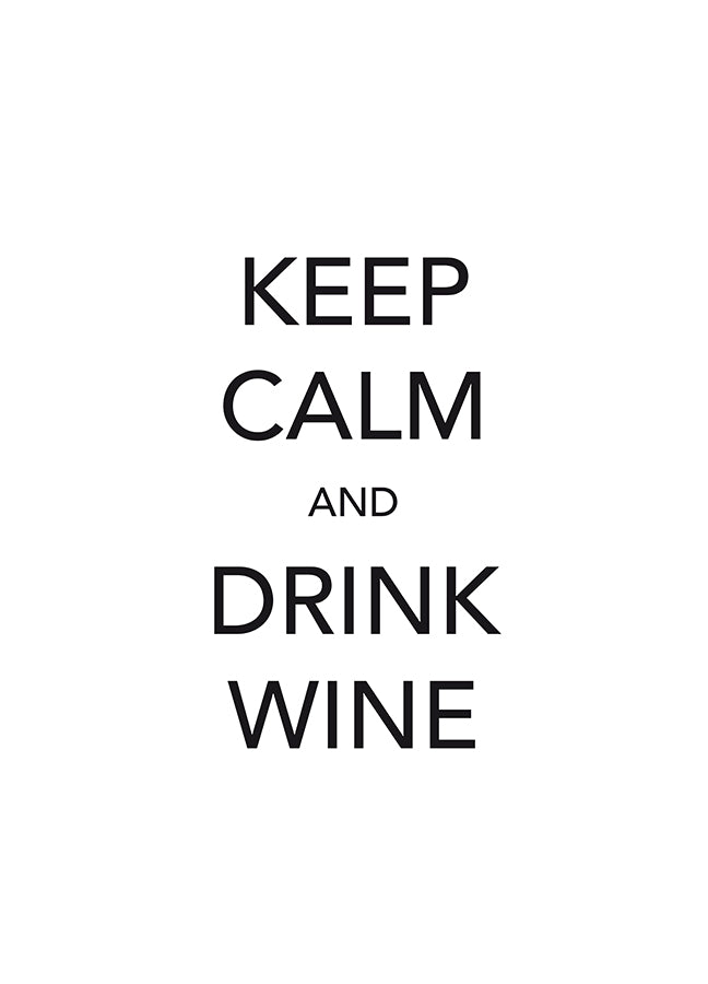Poster - Keep calm and drink wine