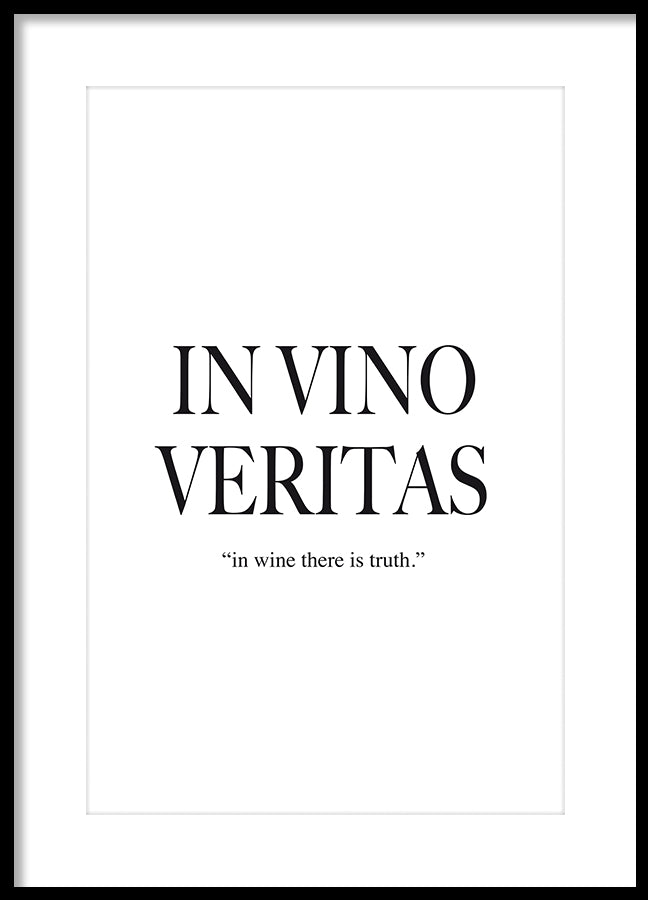 Poster - IN VINO VERITAS