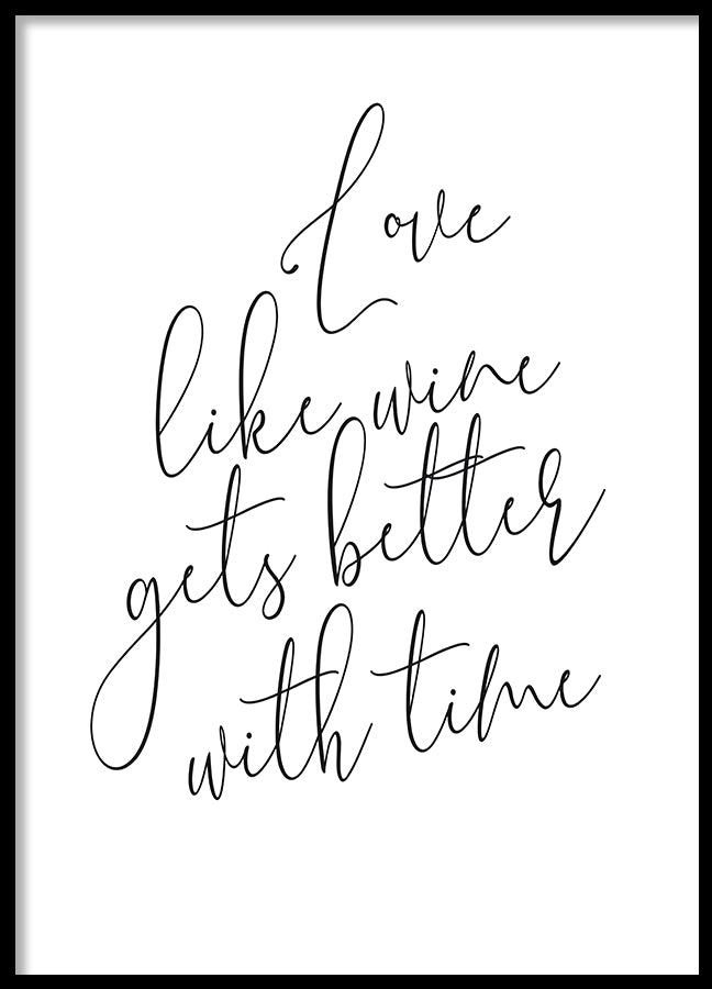 Poster - Love like wine...