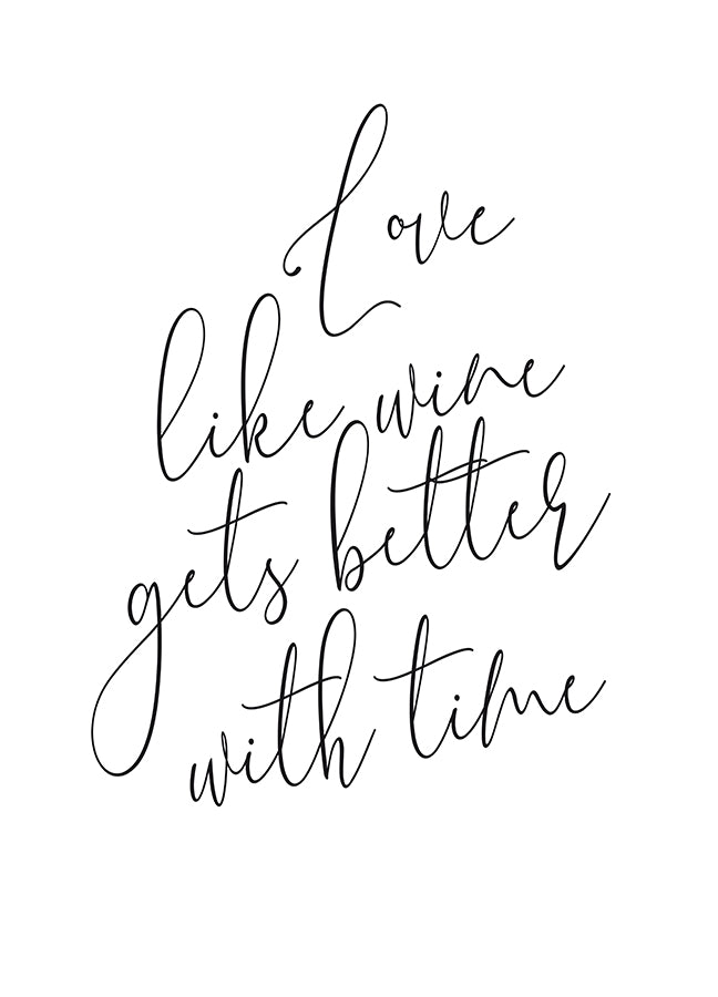Poster - Love like wine...