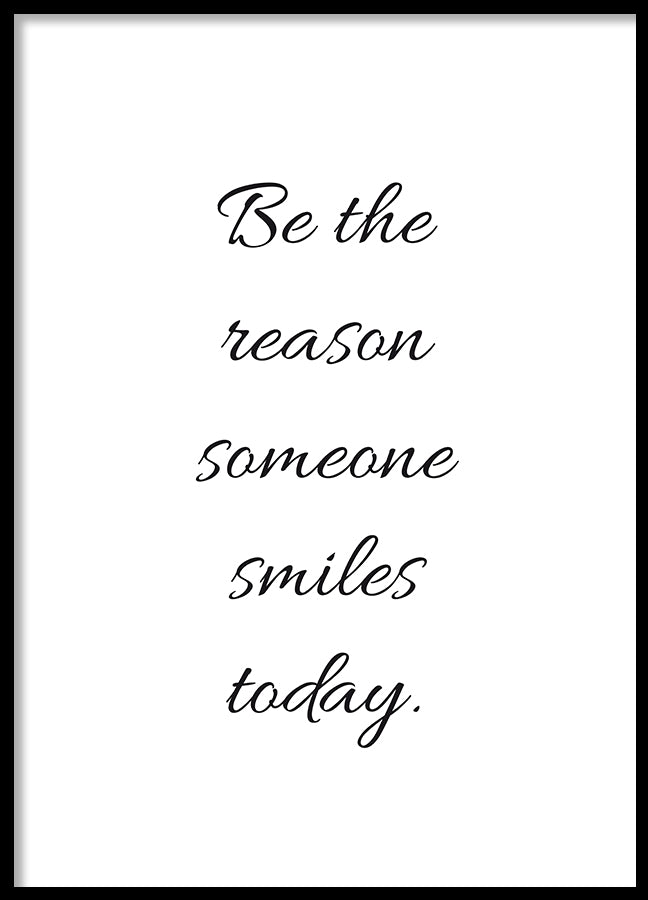 Poster - Be the reason...