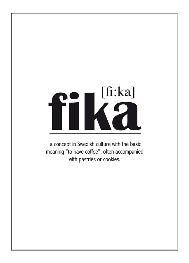 Poster - Fika