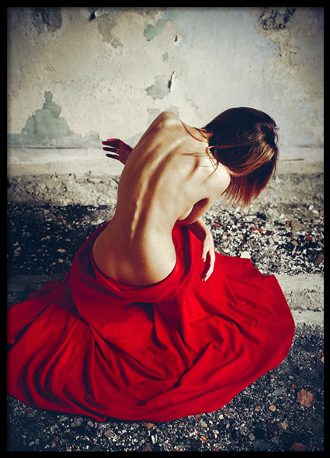 Poster - Lady in red