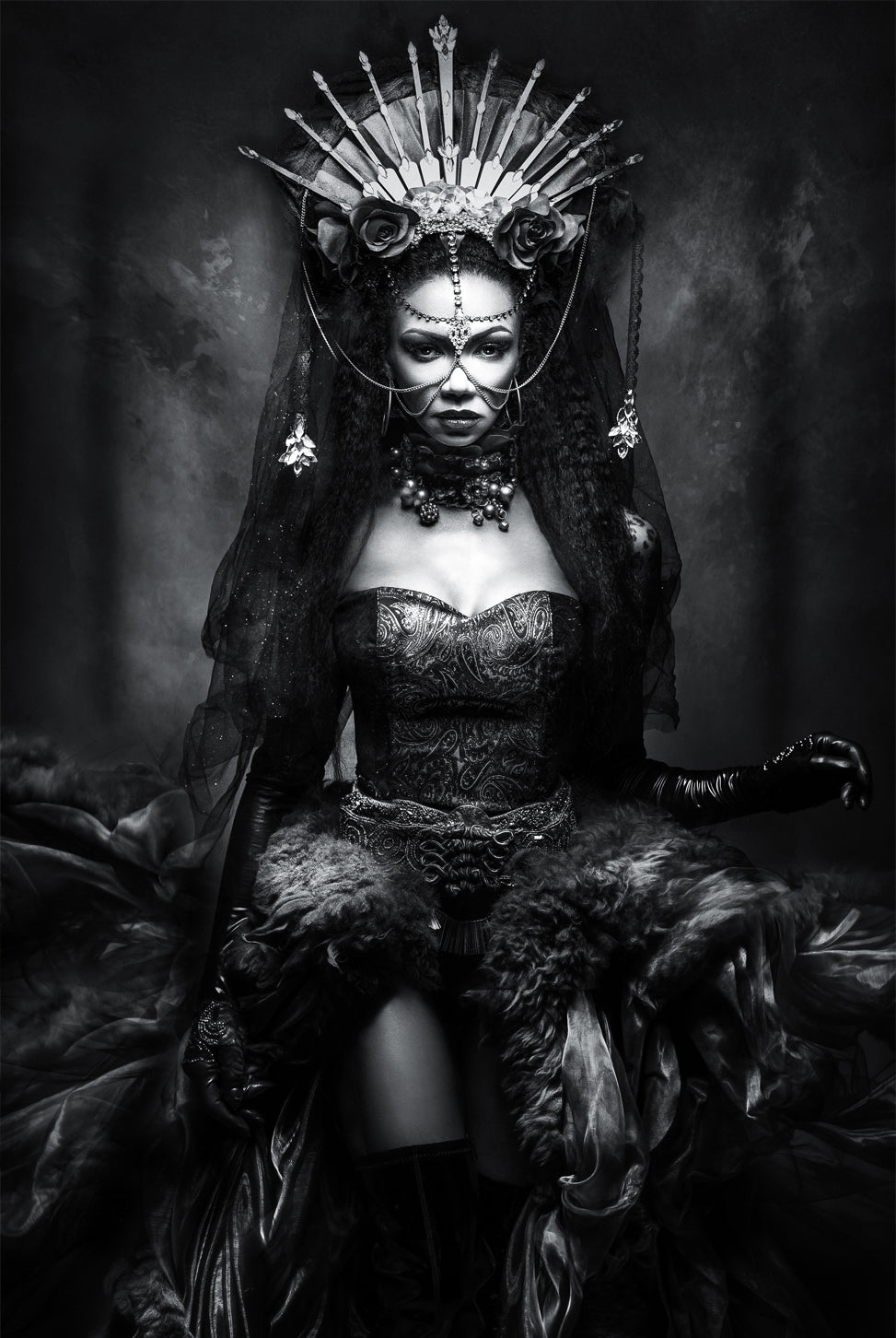 Canvastavla - Black Hestia
