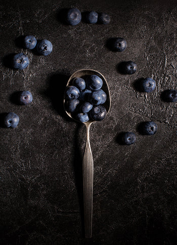 Poster - Blueberries in a spoon