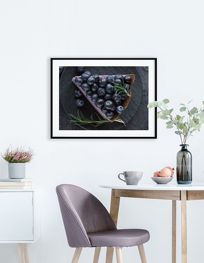 Poster - Blueberry vegan cheesecake