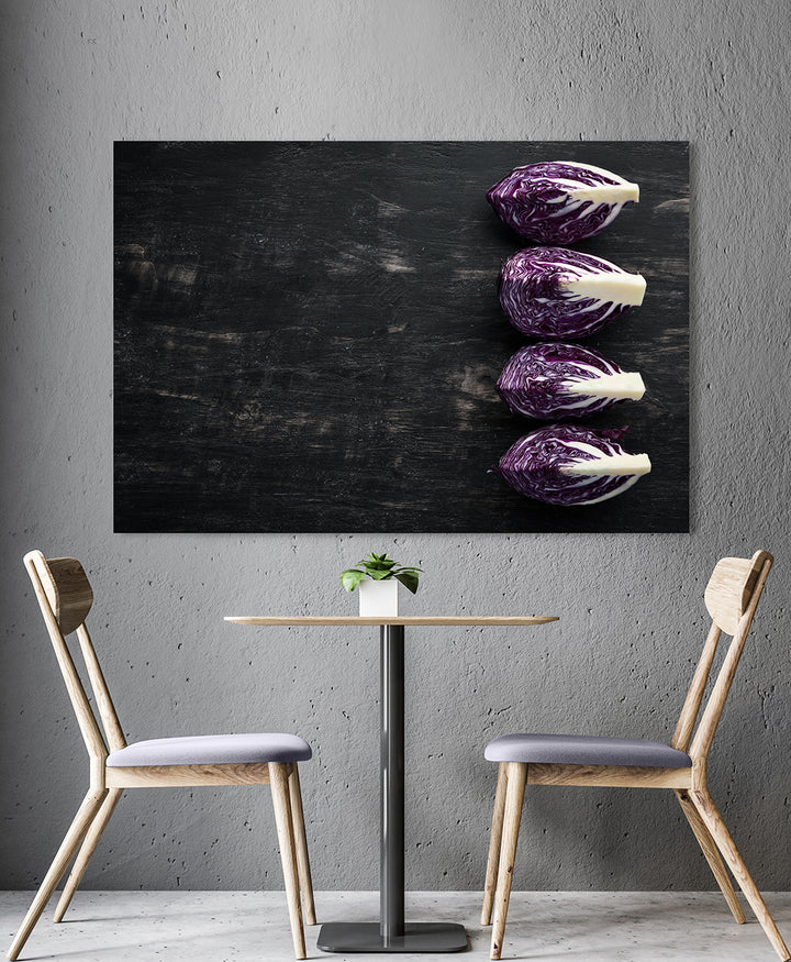 Canvastavla - Purple cabbage