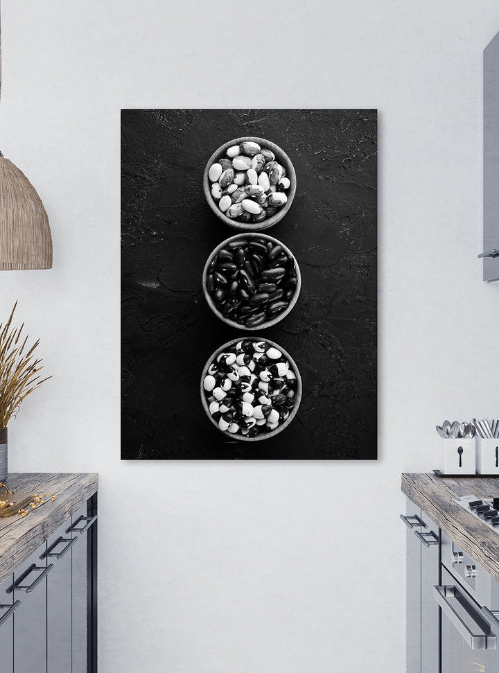 Canvastavla - Raw beans