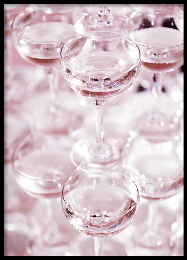 Poster - Champagne Pyramid