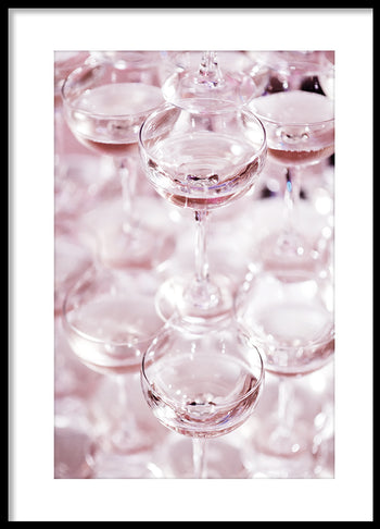 Poster - Champagne Pyramid