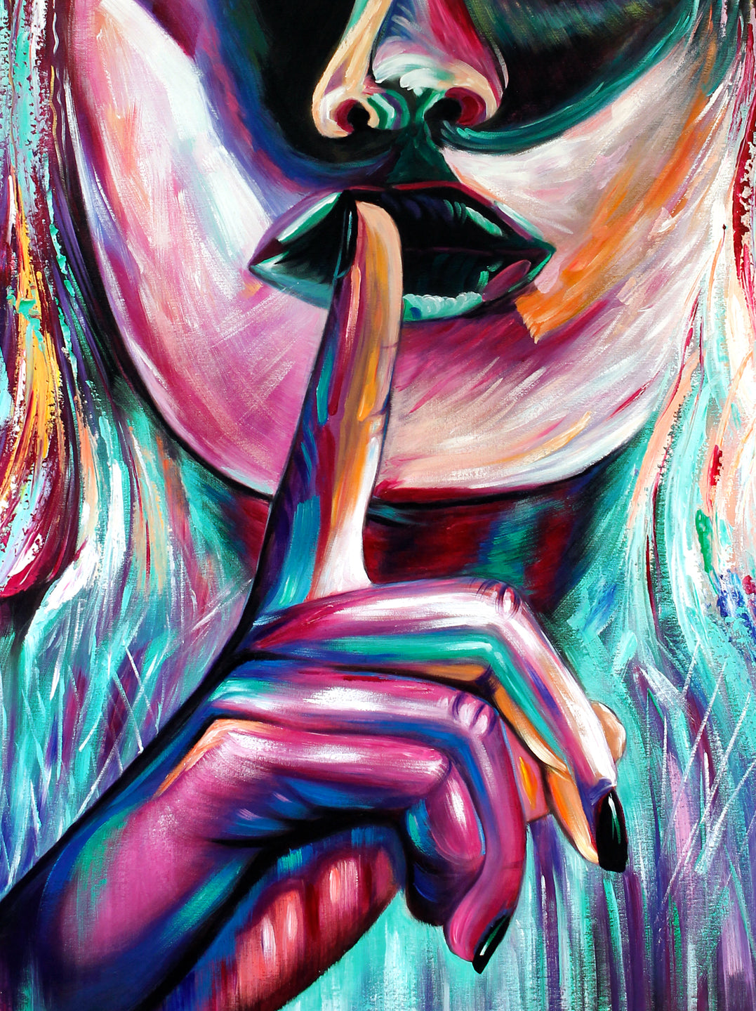 Canvastavla - Shh!