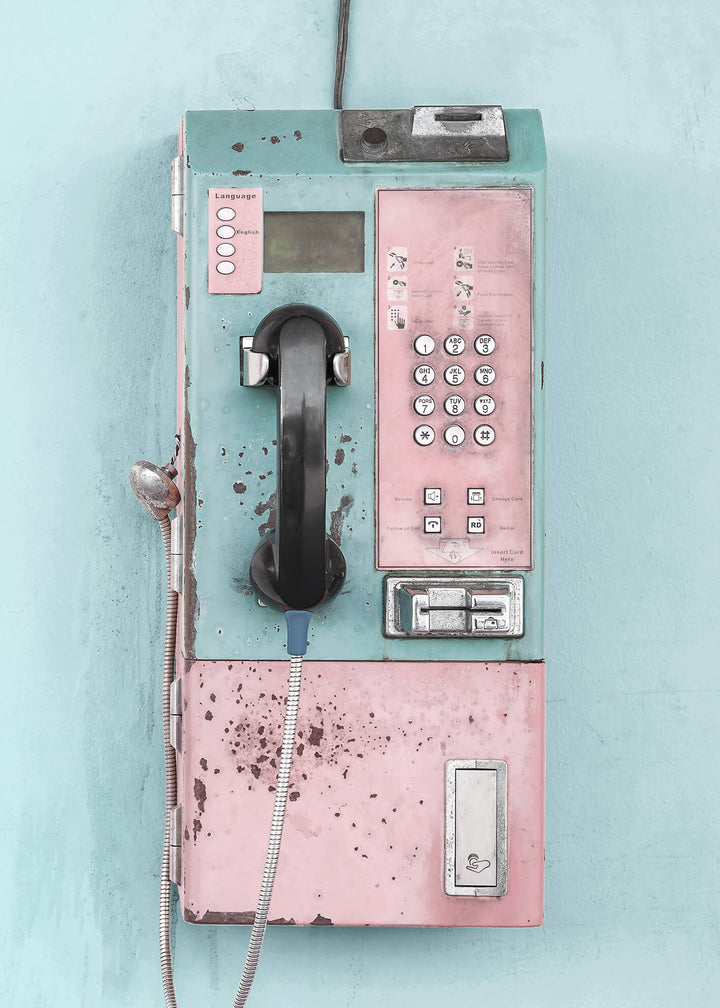 Canvastavla - Retro pay phone