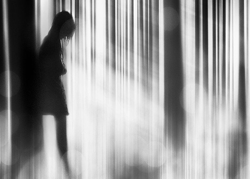 Canvastavla - Caught in the sorrow