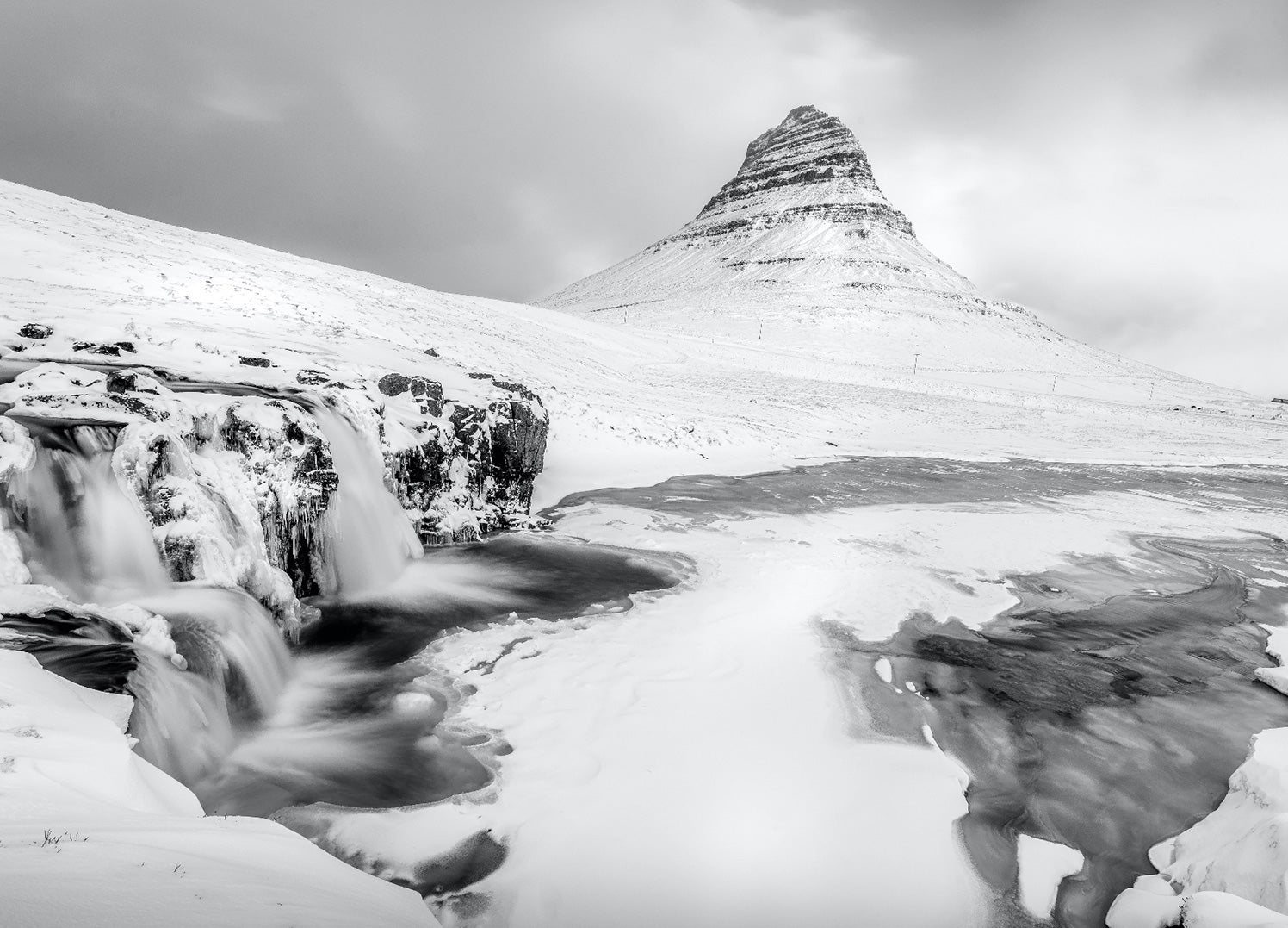 Canvastavla - Snowy Top