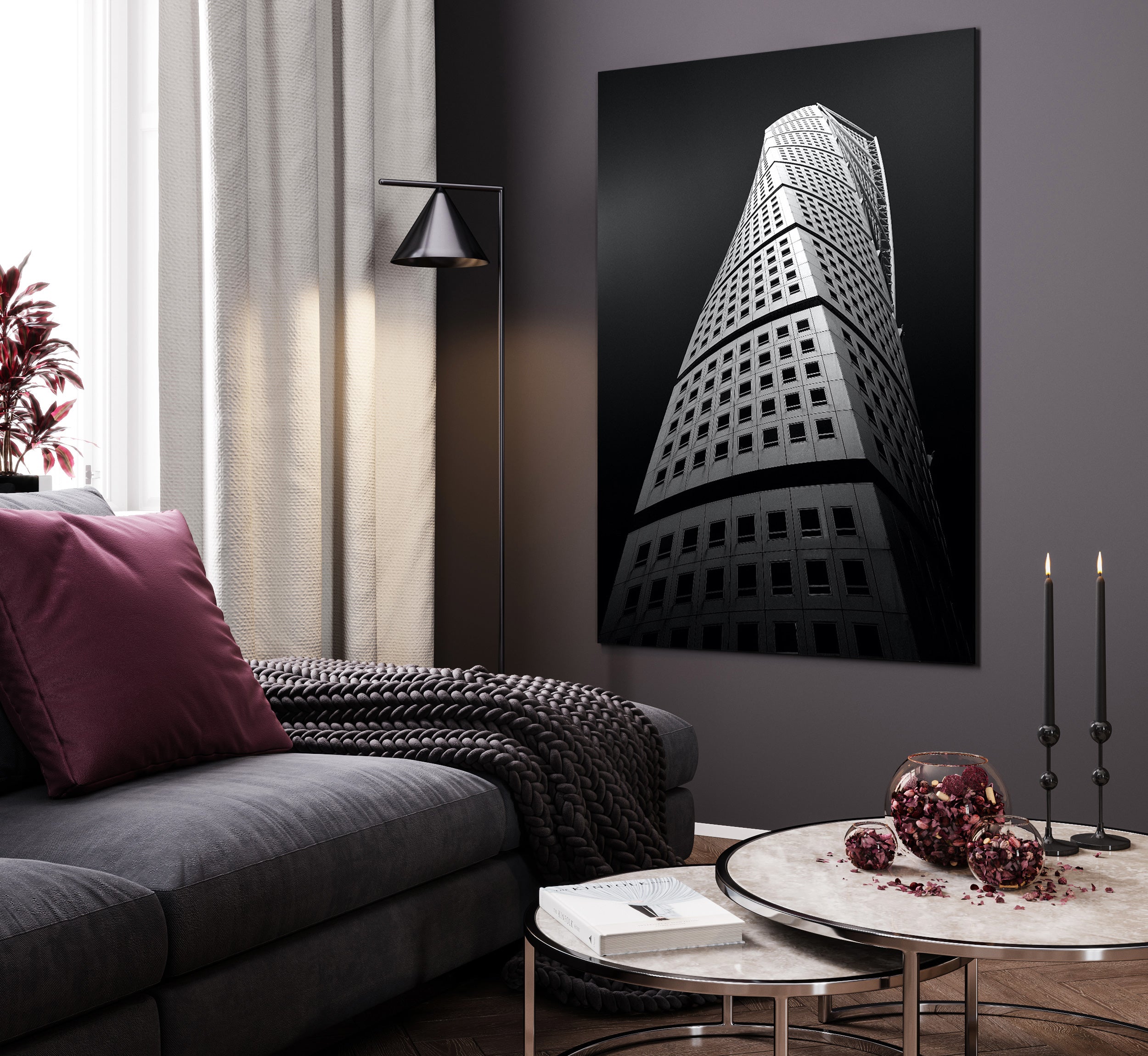 Canvastavla - Turning Torso