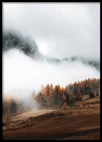 Poster - Hazy Mountains
