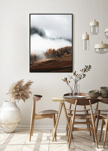 Poster - Hazy Mountains